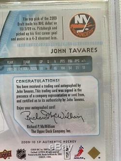 John Tavares Sp Authentic Future Watch Rookie #201 Auto 999 Bgs 9 Islanders
