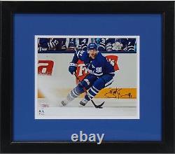 John Tavares Toronto Maple Leafs FRMD Signed 8x10 Blue Jersey Turning Photograph