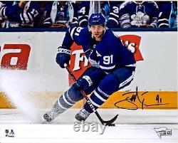 John Tavares Toronto Maple Leafs Signed 8 x 10 Blue Jersey Turning Photo