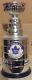 Johnny Bower Signed Toronto Maple Leafs Mini Stanley Cup Hof Rare Deceased Auto