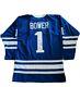 Johnny Bower 1 Toronto Maple Leafs Xl Autograph Jersey Hof 1976 Witnessed Coa