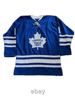 Johnny Bower 1 Toronto Maple Leafs XL Autograph Jersey HOF 1976 Witnessed COA