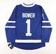 Johnny Bower Signed Toronto Maple Leafs Fanatics Jersey Hof'76 (aj's Coa)