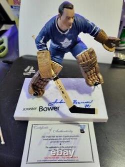 Johnny Bower Signed Toronto Maple Leafs Mcfarlane Jsa Coa