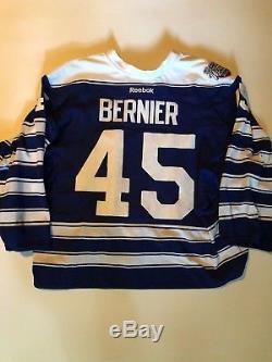 Jonathan Bernier Game Worn Toronto Maple Leafs 2014 Winter Classic Jersey NHL