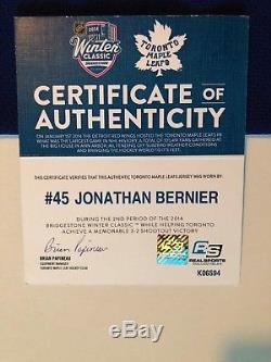 Jonathan Bernier Game Worn Toronto Maple Leafs 2014 Winter Classic Jersey NHL