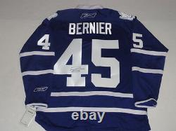 Jonathan Bernier Signed Reebok Premier Toronto Maple Leafs Jersey Licensed