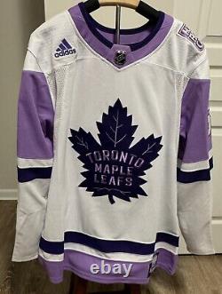 Joseph Woll Adidas Authentic Hockey Fights Cancer Stitched Jersey Leafs NWT 50