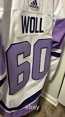 Joseph Woll Adidas Authentic Hockey Fights Cancer Stitched Jersey Leafs NWT 50