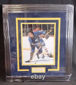 Jsa Tim Horton Signed Auto Cut Photo Display Buffalo Sabres Toronto Maple Leafs