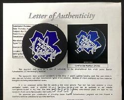 Ken Dryden Signed Puck Toronto Maple Leafs Goaltender Hockey Autograph HOF JSA
