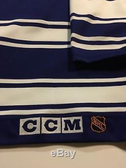 LARRY MURPHY 96'97 Blue Heritage Toronto Maple Leafs Game Worn Jersey used COA