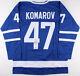 Leo Komarov Signed Toronto Maple Leafs Jersey (beckett) Playing Career 2013-now