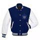 Letterman Toronto Maple Leafs Blue And White Varsity Jacket