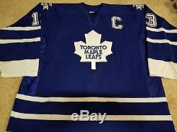 MATS SUNDIN 00'01 Blue Toronto Maple Leafs Set 2 Game Worn Used Jersey w COA nhl