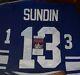 Mats Sundin Jsa Coa Autographed Reebok Jersey Toronto Maple Leafs With Tags #hof