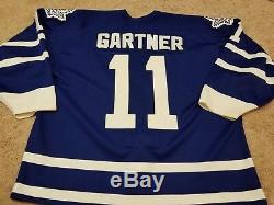 MIKE GARTNER 93'94 Blue Toronto Maple Leafs Game Worn Used Jersey w coa nhl