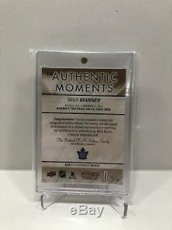 MITCH MARNER RC 2016-17 Upper Deck SP Authentic Moments GOLD Auto Rookie MINT