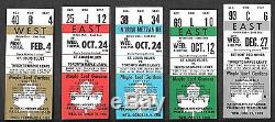 Maple Leaf Gardens Vintage Full Unused Toronto Maple Leafs Ticket Set MINT