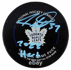 Maple Leafs Auston Matthews 22 Hart Signed Official Game Hockey Puck BAS & Fan