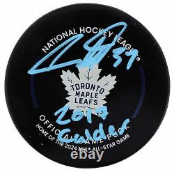 Maple Leafs Auston Matthews Calder Signed Official Game Hockey Puck BAS & Fan