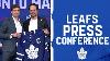 Maple Leafs Media Availability Team Announcement August 14 2024