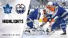 Maple Leafs Oilers 1 30 21 Nhl Highlights