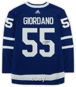 Mark Giordano Toronto Maple Leafs Signed Blue Adidas Authentic Jersey