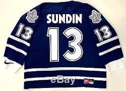 Mats Sundin 1999 Final Season Patch Toronto Maple Leafs Nike Jersey Extra Large