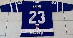 Matthew Knies Signed Autographed Toronto Maple Leafs Custom Hockey Jersey JSA