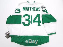 Matthews Toronto Maple Leafs Authentic St. Pat's Reebok Edge 2.0 7287 Jersey