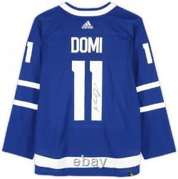 Max Domi Toronto Maple Leafs Autographed Blue Adidas Authentic Jersey