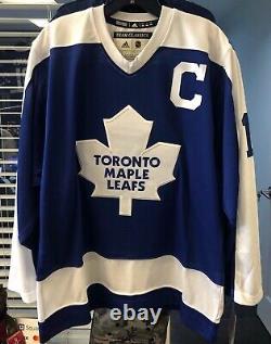 Men's Toronto Maple Leafs Adidas Wendel Clark 1978 Authentic Pro Blue Jersey
