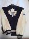 Mens Toronto Maple Leafs Leather Wool Nhl Hockey Varsity Jacket Xl Xlarge