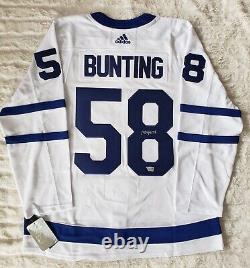 Michael Bunting #58 Toronto Maple Leafs Autographed Adidas Authentic Jersey