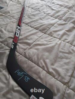 Michael Bunting Signed Toronto Maple Leafs Hockey Stick & Puck Combo Jsa Coa