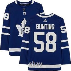 Michael Bunting Toronto Maple Leafs Signed Blue Authentic Jersey
