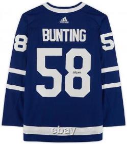 Michael Bunting Toronto Maple Leafs Signed Blue Authentic Jersey