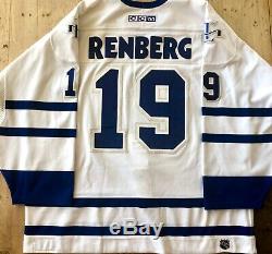 Mikael Renberg Toronto Maple Leafs game worn/used hockey jersey w LOA