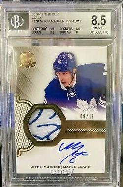Mitch Marner 2016-17 Upper Deck The Cup GOLD Rookie Patch Auto #/12 BGS 8.5