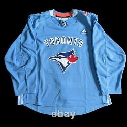 Mitch Marner Adidas MIC Toronto Maple Leafs Blue Jays Mash Up Size 56