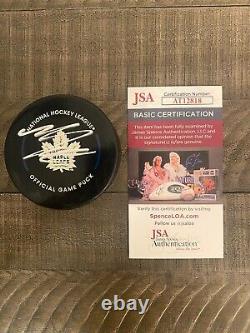 Mitch Marner Autographed Toronto Maple Leafs Game Puck NHL JSA