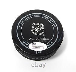 Mitch Marner Signed NHL 100 Year Official Game Hockey Puck Maple Leafs JSA Auto