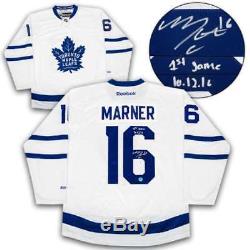 Mitch Marner Toronto Maple Leafs Signed & Dated First NHL Game Hockey Jersey