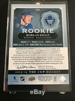 Morgan Rielly 2013-14 The Cup # 121 Rookie, Auto, Patch 99/249 SP