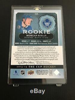 Morgan Rielly 2013-14 UD The Cup # 121 Rookie, Auto, Patch 39/44 SP Gold