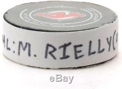 Morgan Rielly Toronto Maple Leafs GU Goal Puck from 12/18/18 @ New Jersey Devils