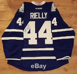 Morgan Rielly Toronto Maple Leafs Media Worn 2015-16 Home Jersey Autographed