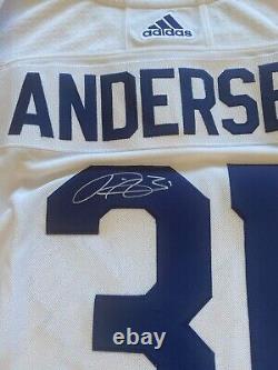 NHL Frederik Andersen Jersey Toronto Maple Leafs Signed Coa Fanatics