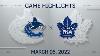 Nhl Highlights Canucks Vs Maple Leafs Mar 5 2022
